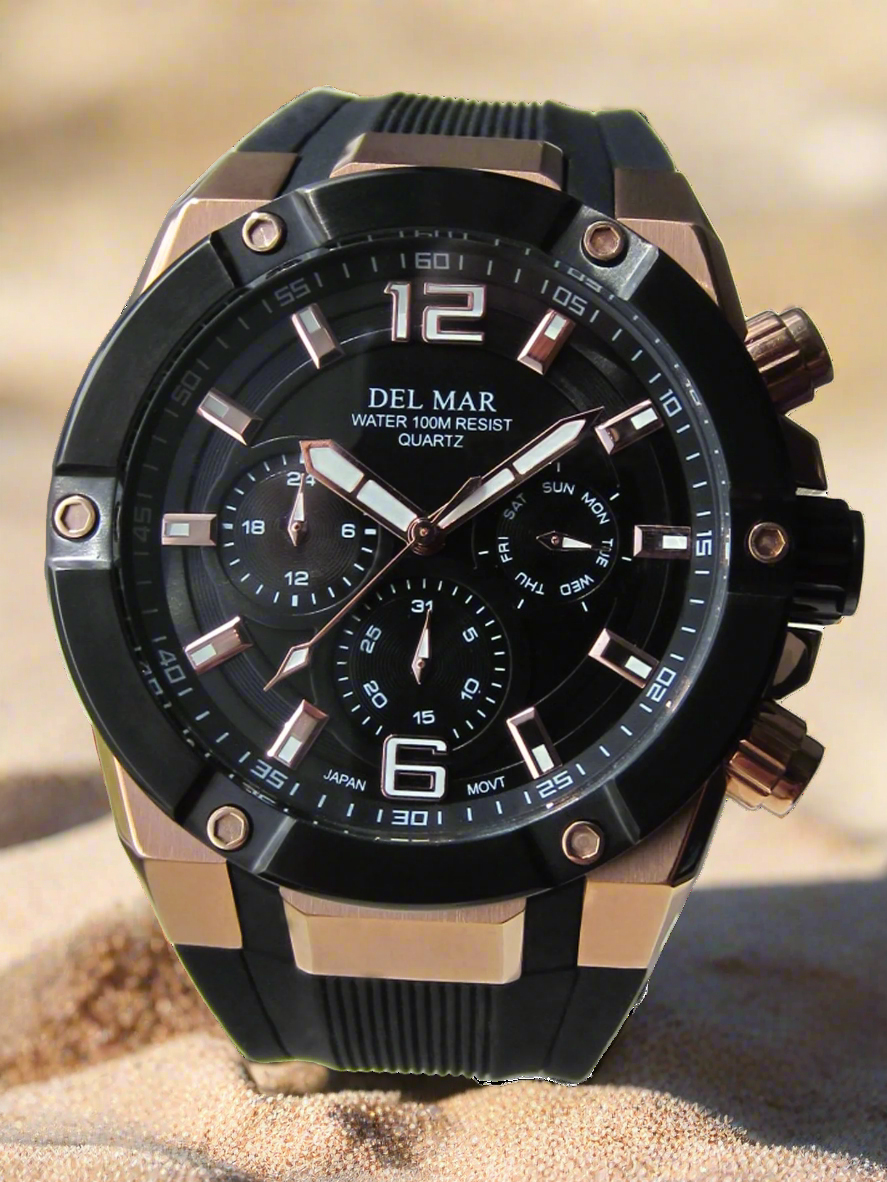 Del Mar Watch 3-Eyed Multi-Function Collection