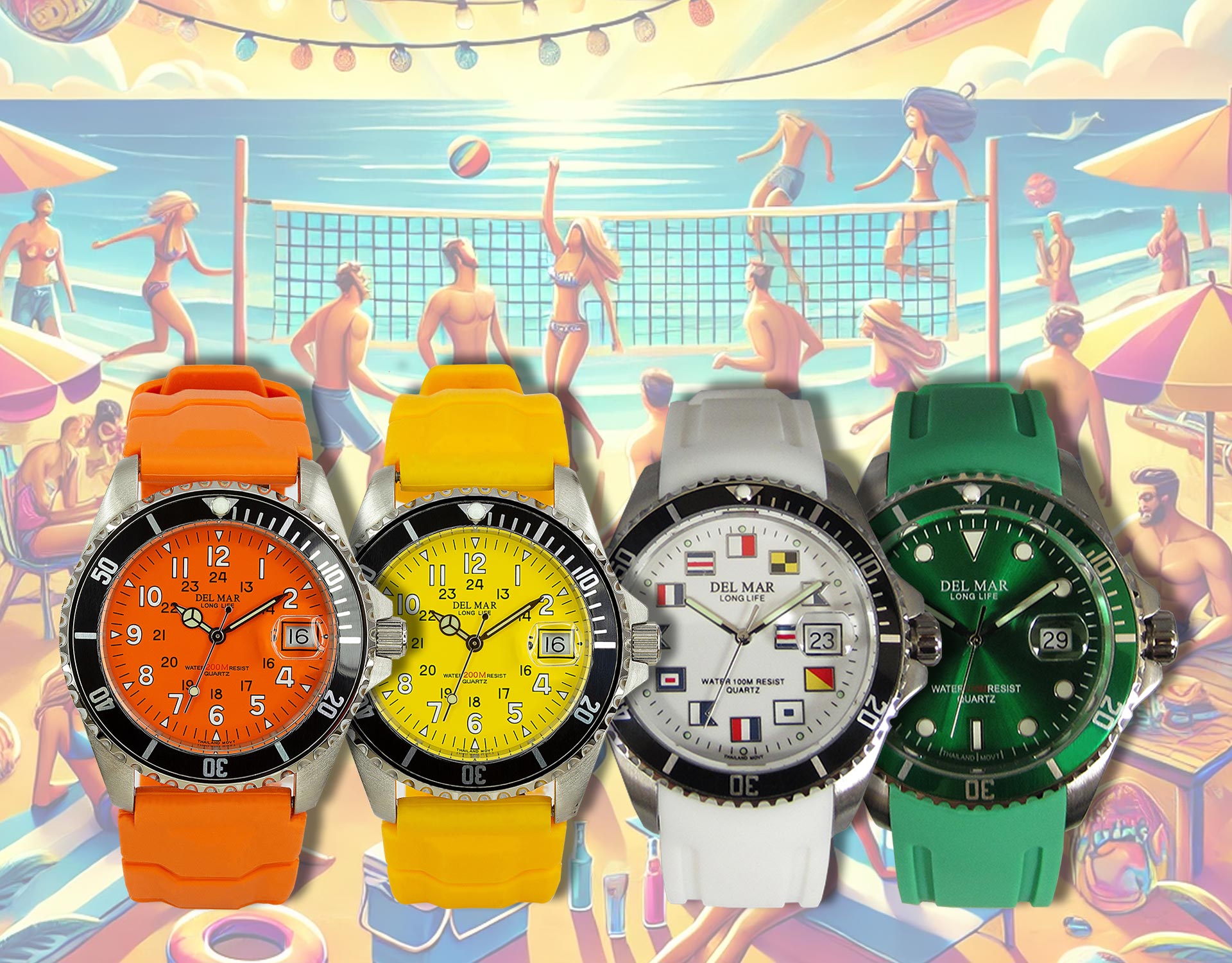 Del Mar Watches - Meet the Catalina Collection with Sportband Straps for everyday life