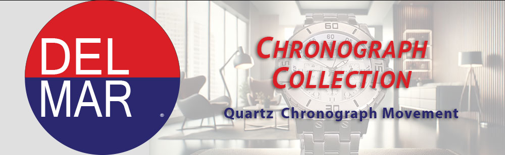 The 200 Meter Water Resistant Del Mar Chronograph Watches